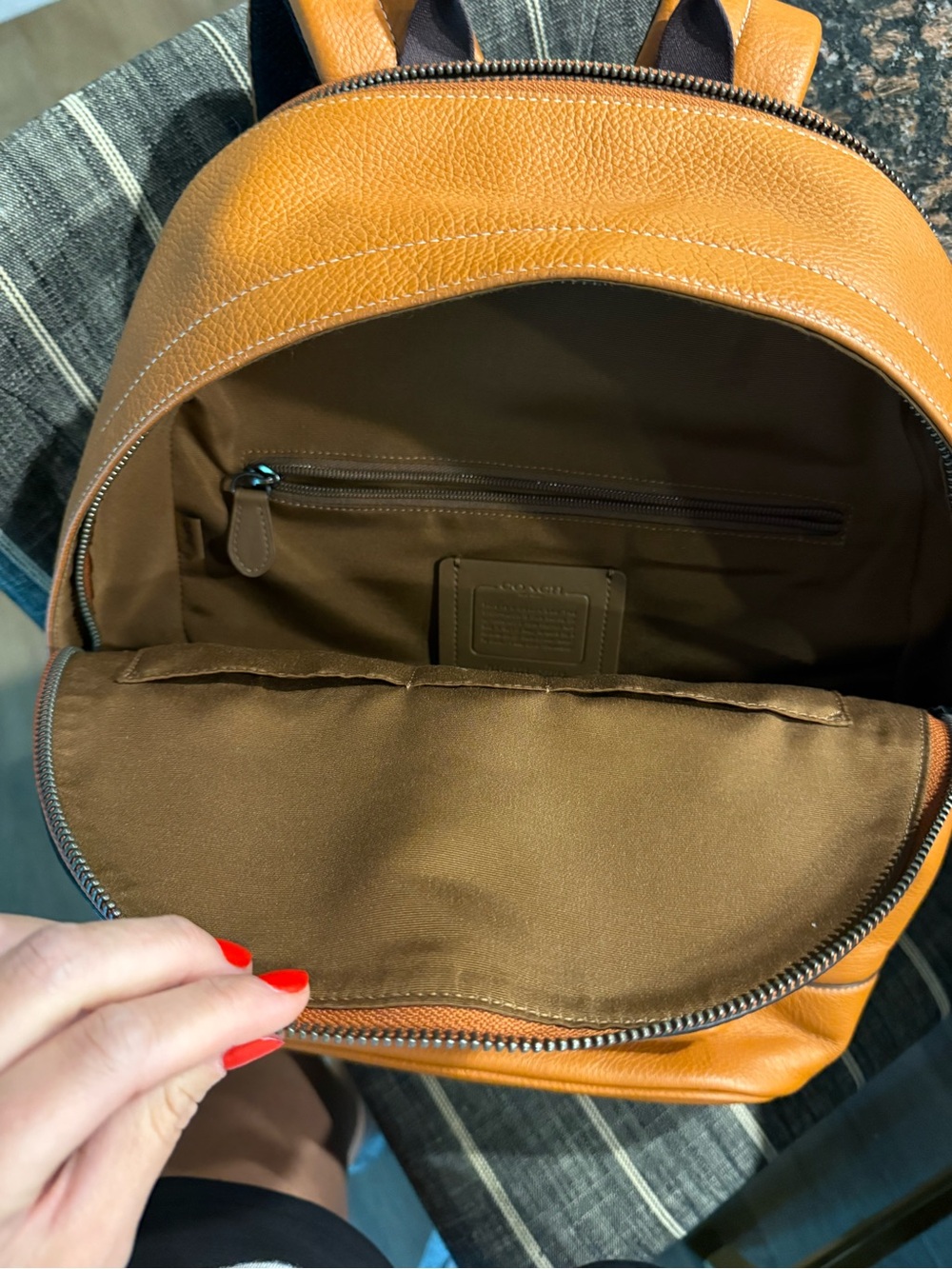 COACH West backpack w/ Coach stripe - Picture 7 of 9